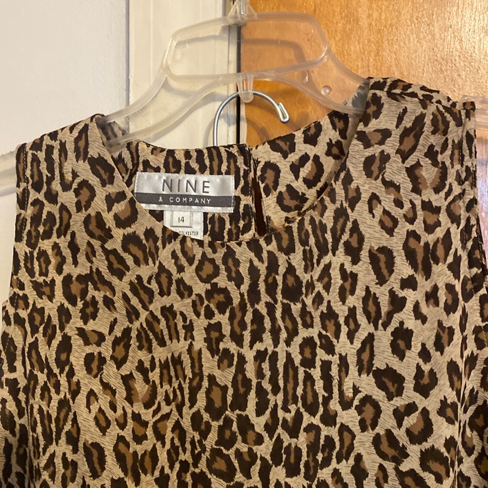 Two piece blouse and skirt size 14 Nine and company brand